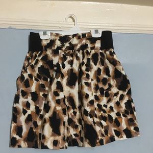 Leopard Print Mini skirt